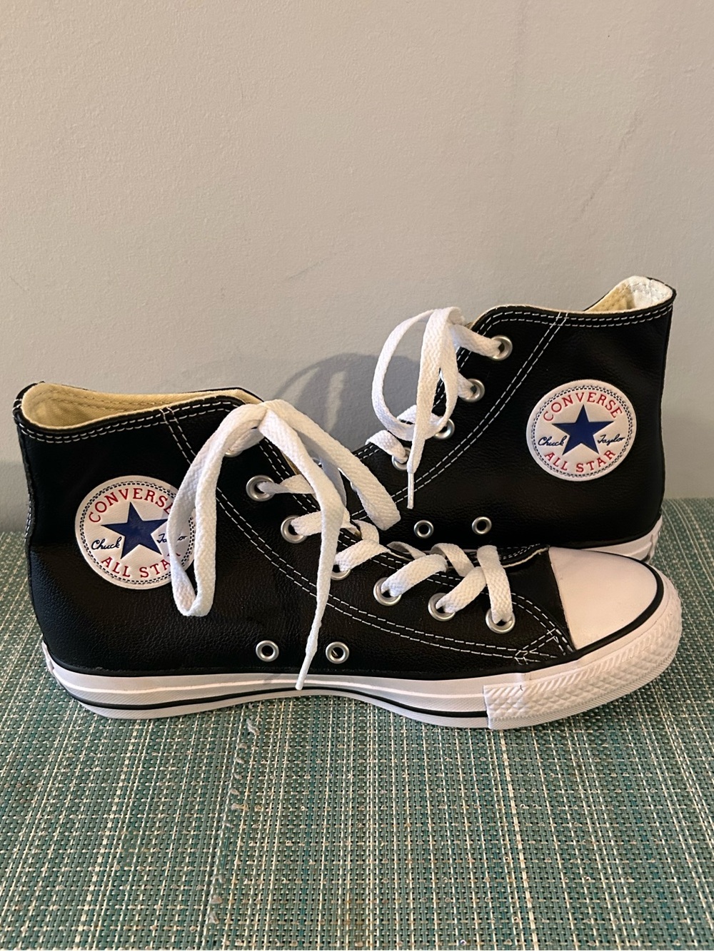Converse Black and White High Top Sneakers